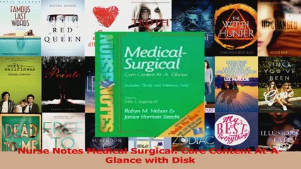 Nurse Notes Medical Surgical Core Content AtAGlance with Disk Read Online