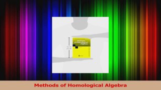 Read  Methods of Homological Algebra Ebook Online