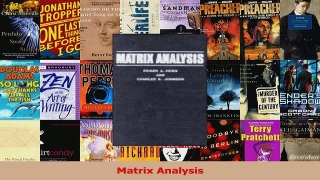 Read  Matrix Analysis Ebook Online