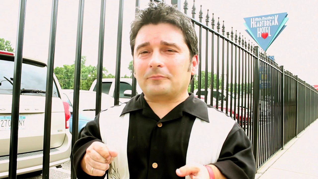 Duke Mason cuts an ad for Elvis Week 2013