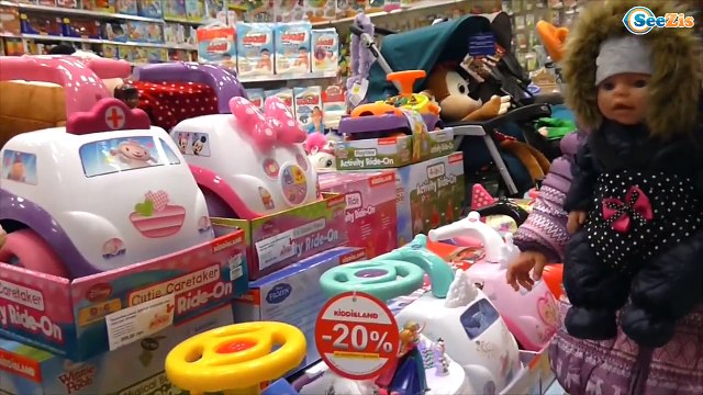 ✔ Кукла Беби Борн и Ярослава прогулка по магазинам – покупка Плей До - Doll Baby Born Play Doh ✔