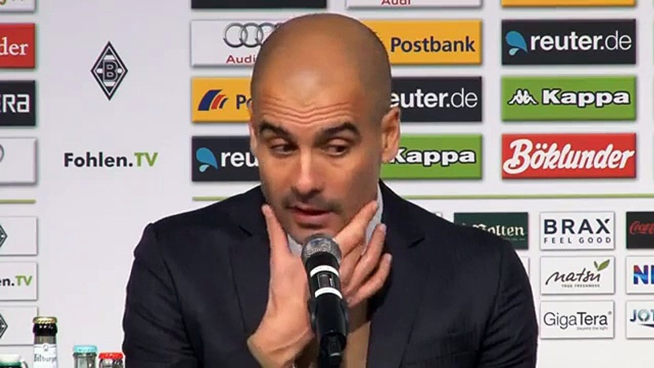Pep Guardiola- 'Die Stabilität verloren' _ Borussia Mönchengladbach - Bayern Munich