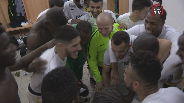 La joie des Lillois dans le vestiaire