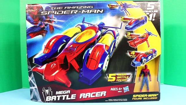 Amazing Spider-Man Mega Battle Racer Gets Attacked By Shark Marvel Comics Toy Spiderman