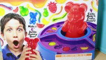 WORLDS LARGEST GUMMY BEAR ! DIY Gummy Factory GIANT GUMMY BEAR Gummy Worms Fruit Gummy Bear Maker