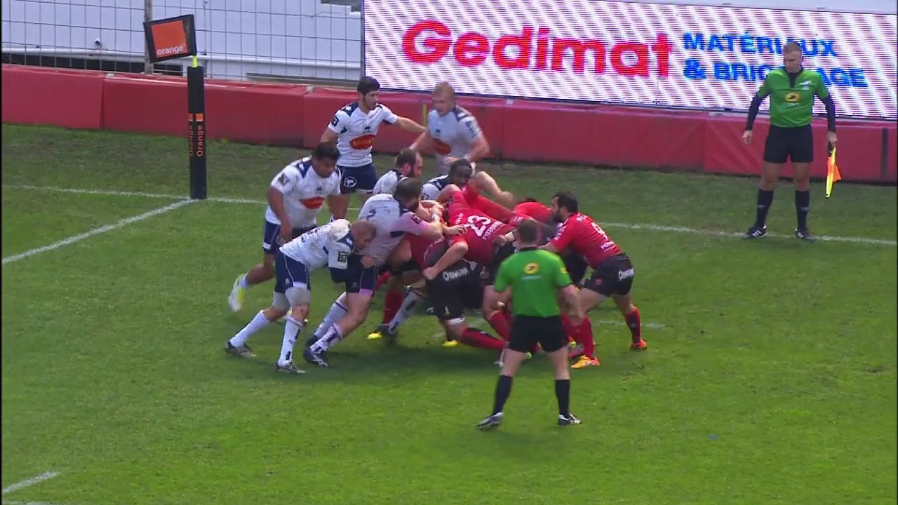 TOP 14 - Toulon - Agen : 53-23 - Essai Bryan HABANA (TLN) - J10 - Saison 2015/2016