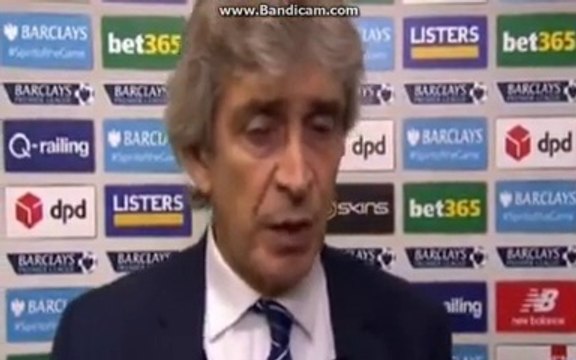 Stoke City vs Manchester City 2-0 - Manuel Pellegrini Post-Match Interview