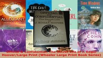 Read  Official  Confidential The Secret Life of J Edgar HooverLarge Print Wheeler Large Ebook Free