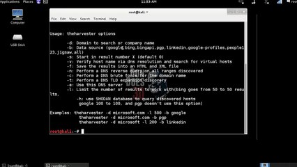 The Harvester - Email Gathering for Social Engineering