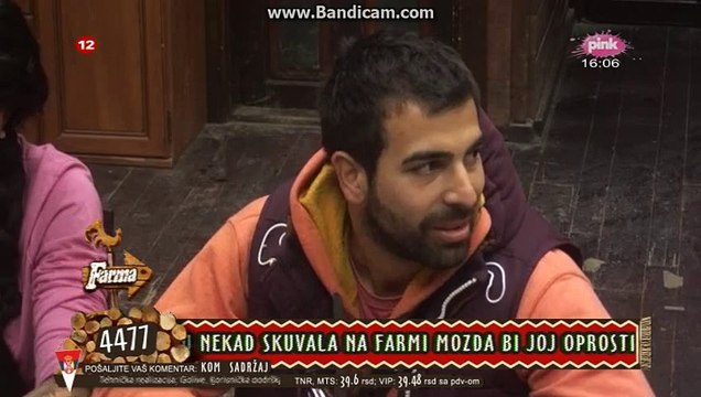 Imas frizuru k'o da te je pokakila rajska ptica :))) - Maja daje kompliment JG - Farma 6 - (5. 12. 2015)