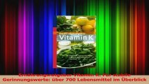 Ernährungsratgeber Vitamin K Für stabile Gerinnungswerte über 700 Lebensmittel im PDF Kostenlos