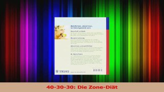 403030 Die ZoneDiät PDF Herunterladen