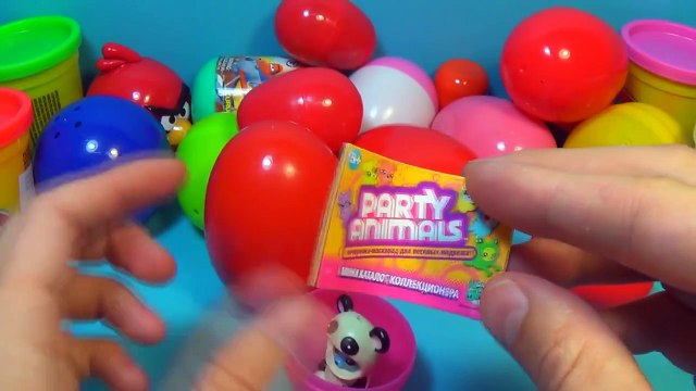 30 Surprise Eggs!!! Disney CARS MARVEL Spider Man SpongeBob HELLO KITTY Angry Birds Pony F