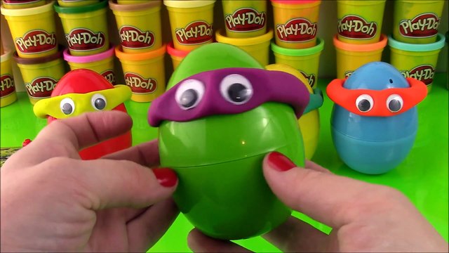 Play Doh Ninja Turtles Surprise eggs UNBOXING Spiderman Paw Patrol Hot Wheels Funko DOMO Lego