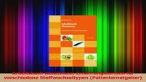 Arbeitsbuch Abnehmen Ernährungsformen für verschiedene Stoffwechseltypen PDF Kostenlos