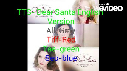 Girls Generation TTS - Dear Santa Lyrics (Eng)