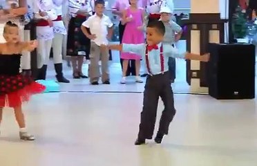 Dance super beautiful little boy