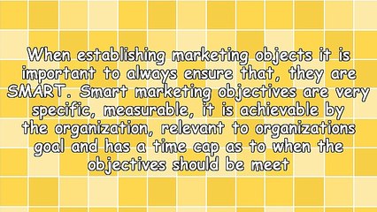 Smart Marketing Objectives
