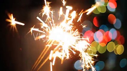 Three Shimmering Sparklers | Stock Footage - Videohive