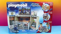 Playmobil Jailhouse Set Stop motion with Police officer and Paw Patrol Chase
