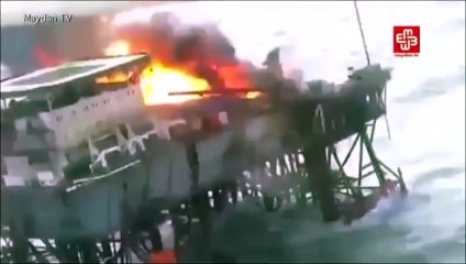 Baku - fiamme su piattaforma petrolifera in Azerbaigian: 32 morti