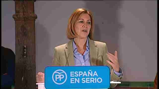 Cospedal: Algunos propugnan que fuerza de votos torne en cambalache intereses