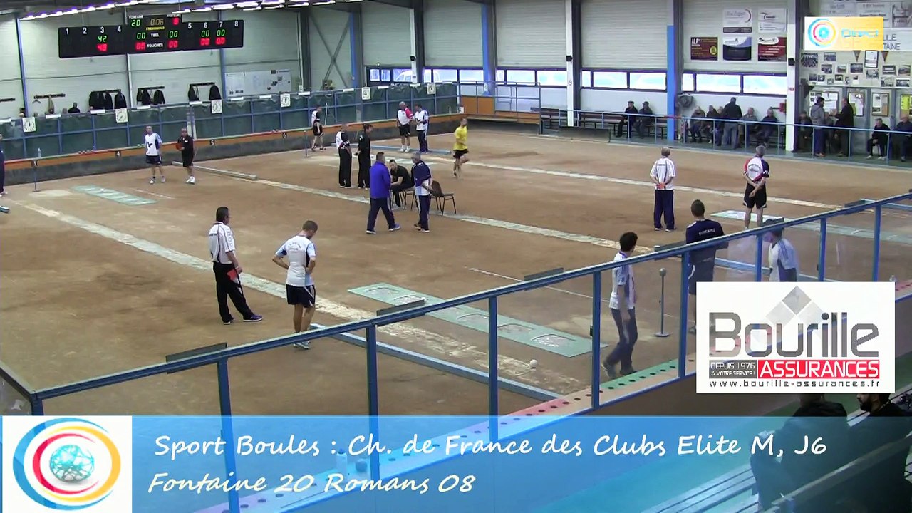 Troisième tour tir rapide en double, Club Elite masculin J6, Fontaine contre Romans, Sport Boules, saison 2015-2016