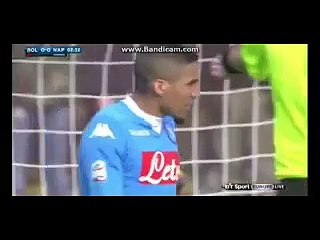 Lorenzo Insigne INCREDIBLE MISS BOLOGNA 0-0 NAPOLI 6-12-2015