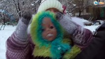 ✔ Кукла Беби Борн и Ярослава лепят снеговика — Олаф. Первый снег - Doll Baby Born - Frozen Olaf ✔