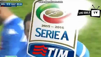 Gonzalo Higuain Unbelievable Hat-Trick Goal - Bologna 3-3 Napoli - Serie A - 06.12.2015