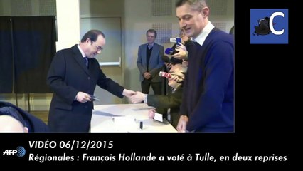 Régionales : François Hollande n'arrive meme pas à voter correctement