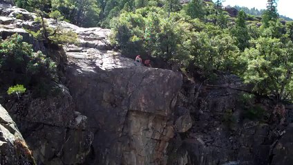 cliff jumping 65-footer