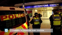 3 stabbed at London Tube station
