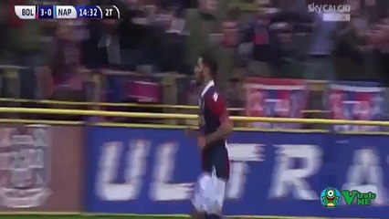Mattia Destro Second Goal - Bologna vs Napoli 3-2 - Serie A 06_12_2015