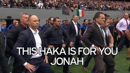 Jonah Lomu's former teammates perform an emotional final haka New Full Video 2015