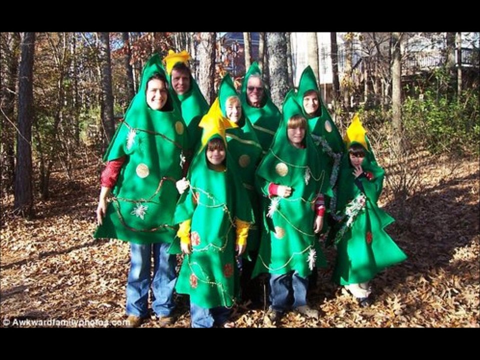 Photos familles bizarres Noël