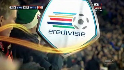 3-0 Michiel Kramer Goal Holland  Eredivisie - 06.12.2015, Feyenoord 3-0 Heracles Almelo