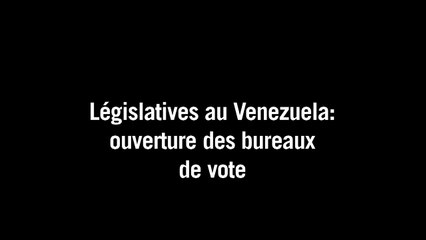 Législatives au Venezuela : ouverture des bureaux de vote