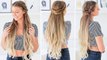 Fishtail Half Updo Hairstyle | Luxy Hair