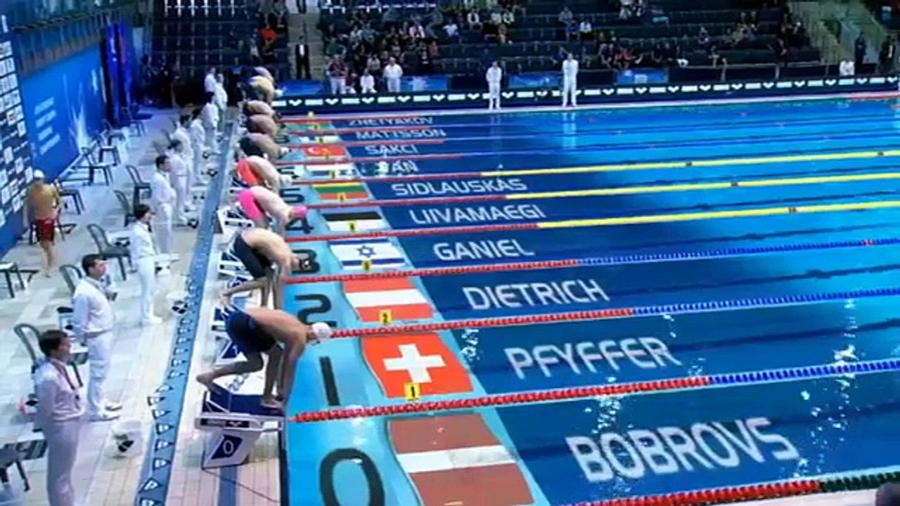 Men's 50m Breaststroke Heat 2 European Short Course Swimming Championships - Netanya 2015
