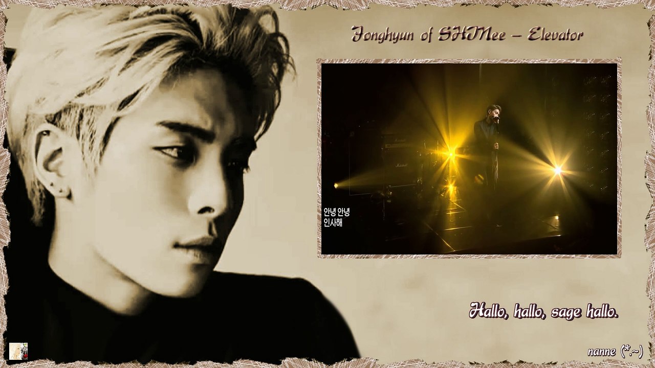 Jonghyun of SHINee - Elevator k-pop [german Sub]
