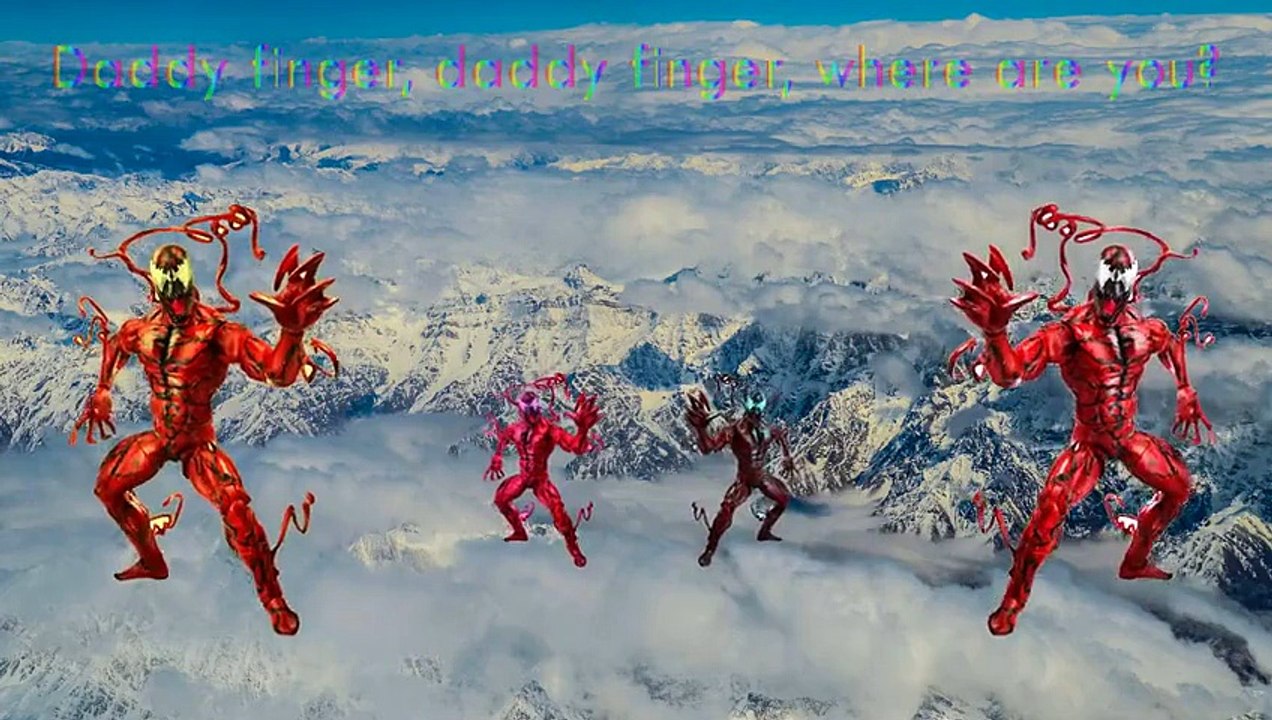 Snow Spiderman Air Finger Family Cartoon Animation Nursery Rhymes Carnage Set Kids Spiderm catoonTV!