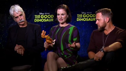 The Good Dinosaur Butch, Ramsey & Nash Interview - Sam Elliott, Anna Paquin & AJ Buckley