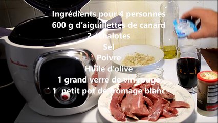 Aiguillettes echalotes une recette cookeo