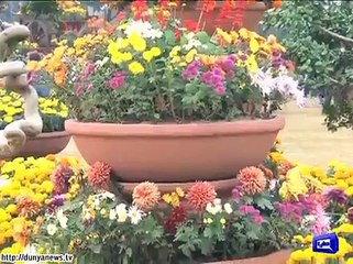 Flower show held in Lahore
