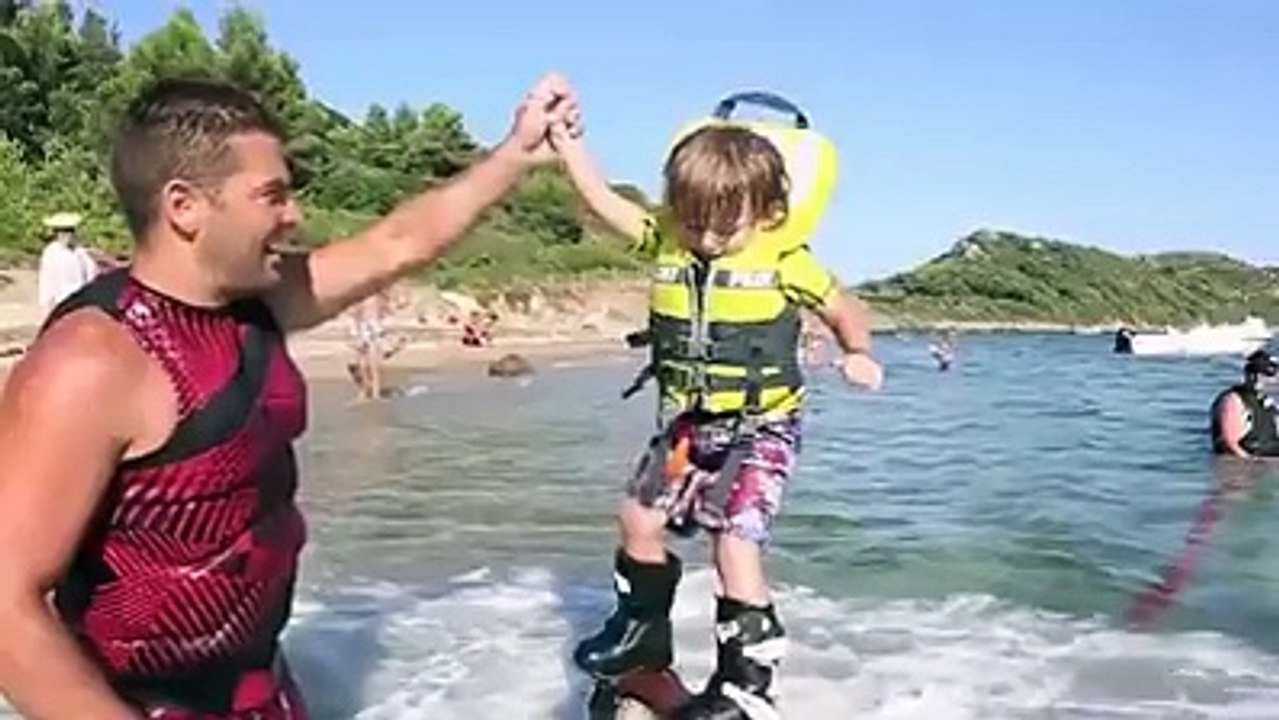 People are floating everywhere