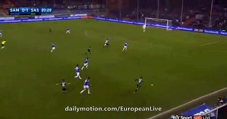 Sassuolo BIG Chance - Sampdoria v. Sassuolo - Serie A - 06.12.2015