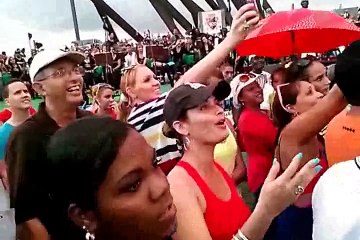 Olga Tañón descubre talento local en #SantiagodeCuba