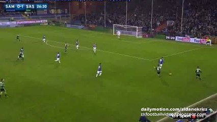 0-2 Sergio Floccari Fantastic Goal - Sampdoria - Sassuolo 06.12.2015 HD Serie A