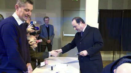 François Hollande a voté à Tulle